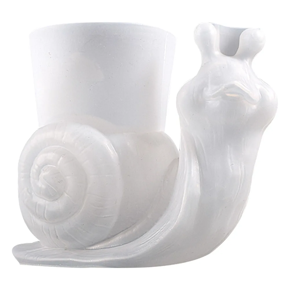 

Snail Flower Pot Mold Small Bonsai Plant Concrete Casting Mould Creative Decorative DIY Silicone Planter Mold Reusable Washable