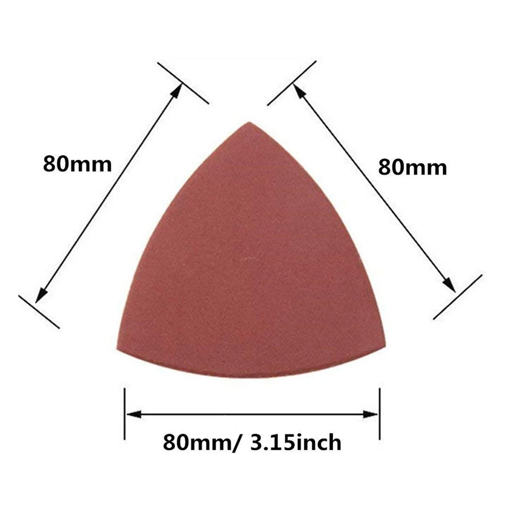 

AS94-120Pcs Triangular Hook And Loop Triangle-Sandpaper, Fit 3-1/8 Inch Multi Tool, Assorted 40 60 80 100 120 240 Grits