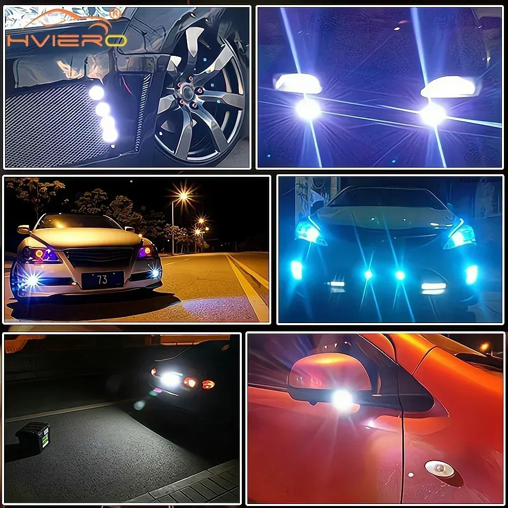 18mm Auto Eagle Eye Lamp Backup Reversing Signal Car Led Daytime Running Light Waterproof  Vehicle Head Lantern Multiple Colors