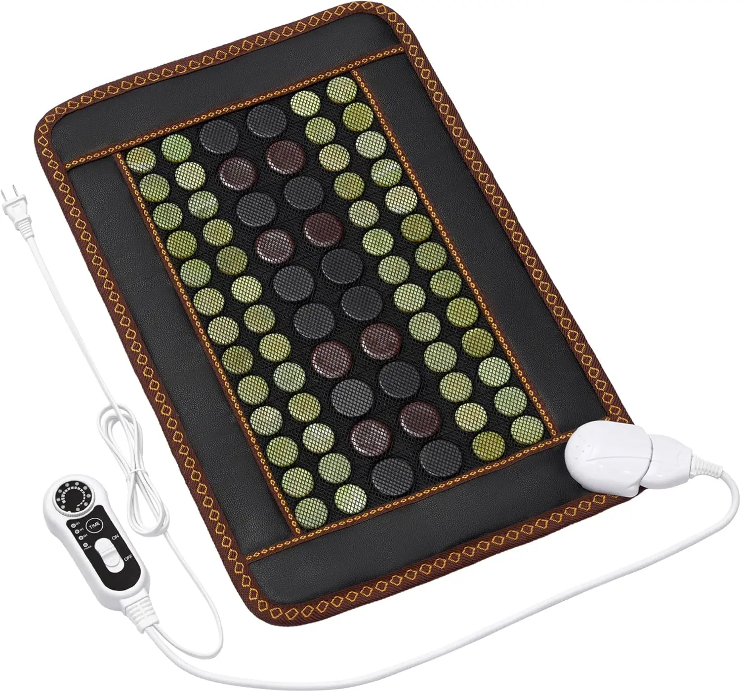 

Natural Jade & Tourmaline Heating Pad, Far Infrared, Auto Shut Off, 23.6"x15.7", Gift for Women Men