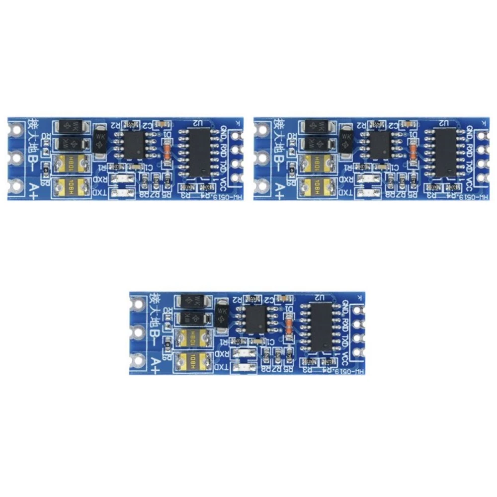 1-5Pcs TTL To RS485 Module Hardware Automatic Flow Control Module Serial UART Level Mutual Conversion Power Supply Module 3.3/5V