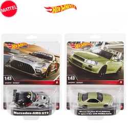 Mattel Hot Wheels HMD41 Car 1/43 Diecast Vehicle Model Cars Model Toys for Boys Gift Mercedes-AMG GT3 Nissan Skyline GT-R