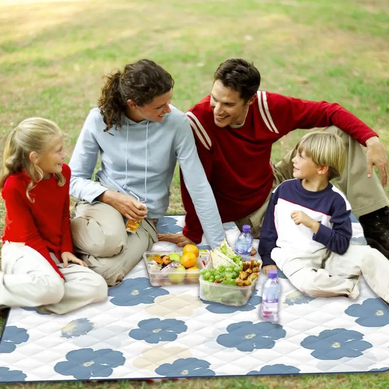 بطانيات نزهة مقاومة للماء للأماكن الخارجية بطانية مقاومة للرمل للشاطئ والنزهات بساط كبير قابل للطي للتخييم غطاء أرضي للسفر والمشي لمسافات طويلة