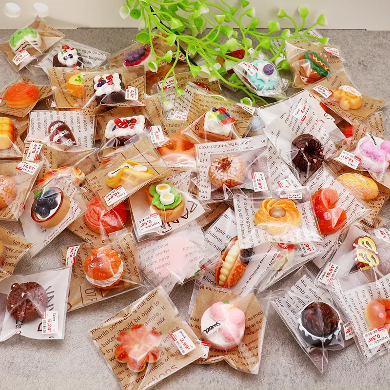 

The New Miniature Simulation Cake Dessert Pastry Bread Food model Individually Packaged Cultural and Creative Gifts Personality