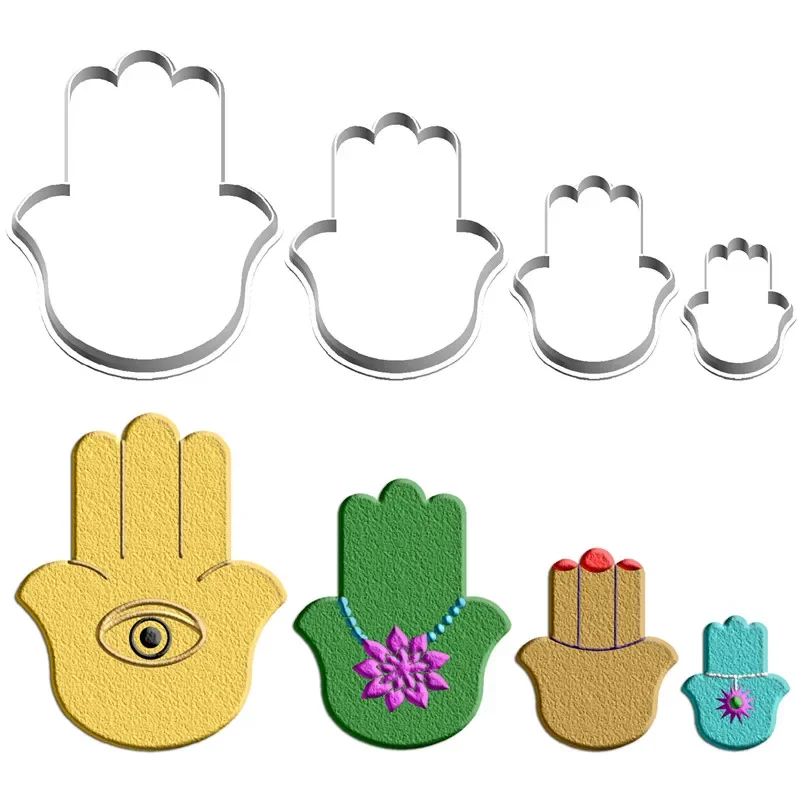 Four Specifications Cartoon Character Features,Buddha's Palm,Plastic Molds,Cake Fondant Tools,Cookie Sushi and Fruits Cutters