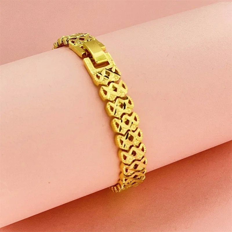 

925 Sterling Silver Bracelet 10mm Double X Shape Bracelet Ladies Fashion Simple Birthday Party Wedding Anniversary Jewelry Gift