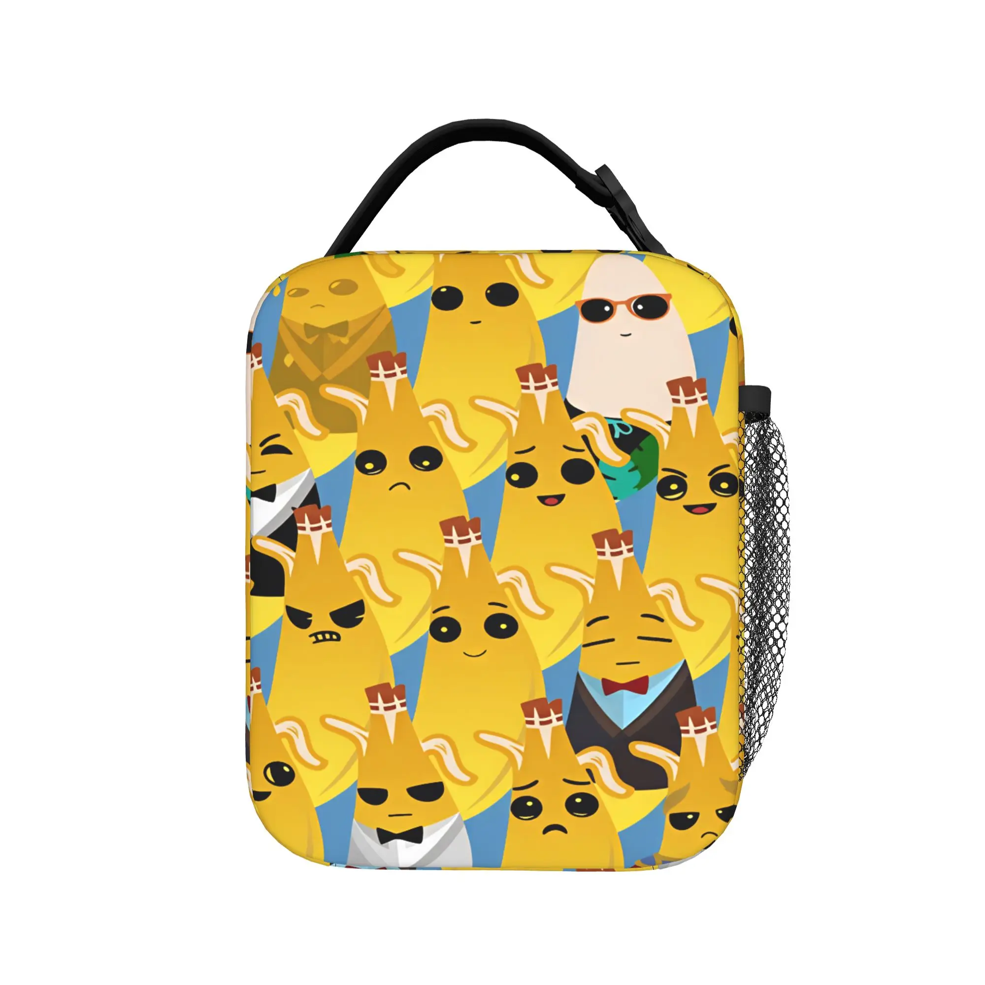 Peely Victory Royale Banana  Lunch Bag  Portable Lunch Box Men Travel Print Cooler Bag Aesthetic Oxford Tote Food Bags