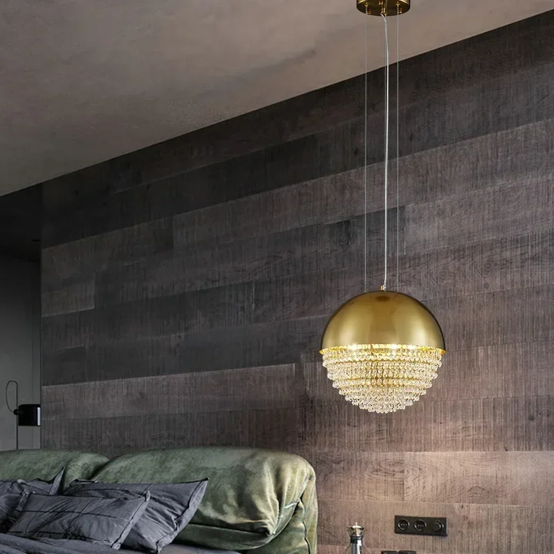 

Modern Luxury Crystal Chandelier Dining Room Living Room Bedroom Bedside Pendant Light Kitchen Island Decorative Lamp Home Decor