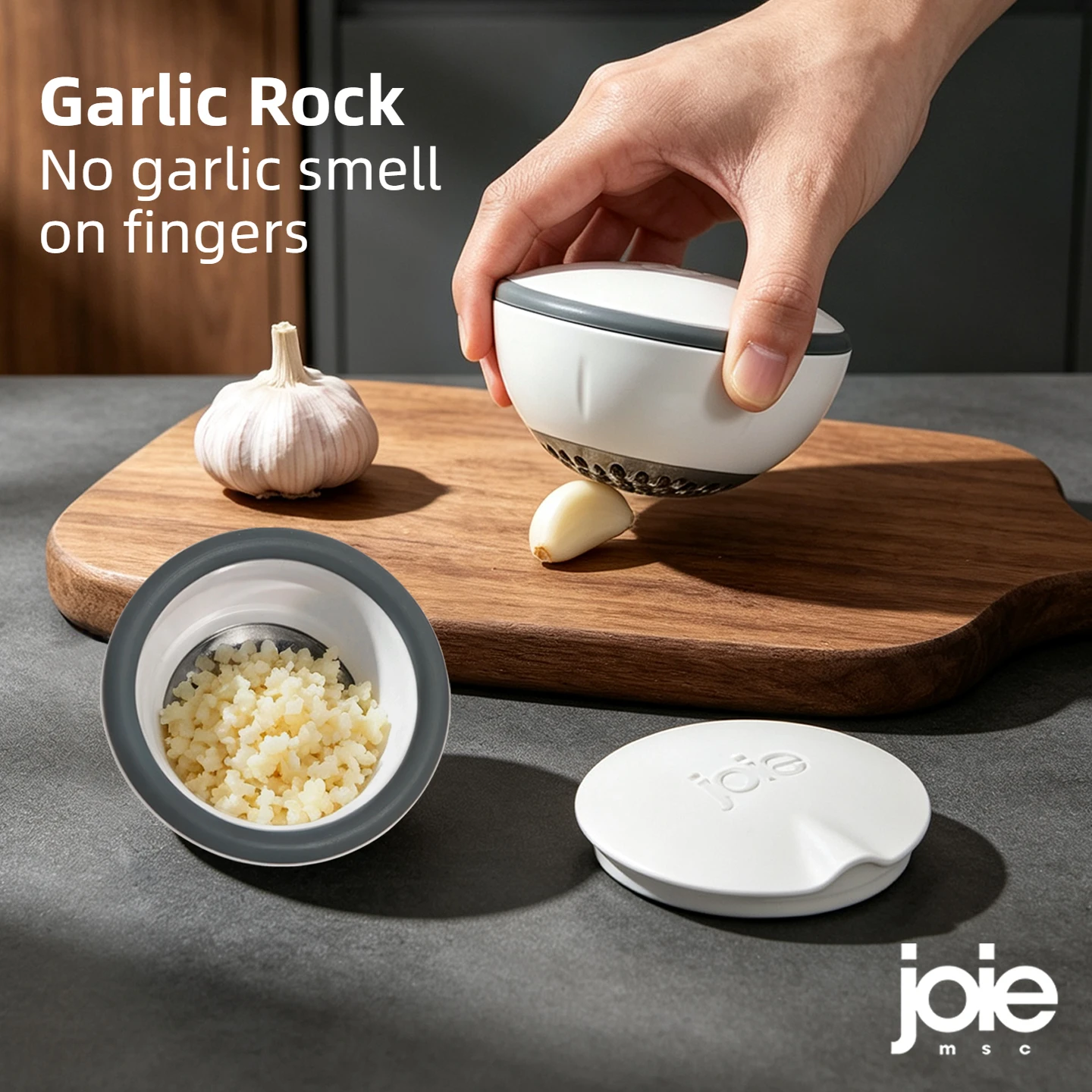 ジョアガーリックロックローリングガーリッククラッシャー亜鉛合 - Kitchen Gadgets Joie のレビューと価格