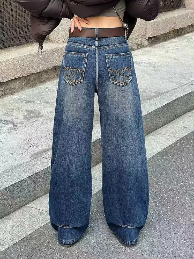 

Зимние зауженные бархатные брюки в форме ножа, женские свободные утягивающие универсальные джинсовые длинные брюки с высокой талией, повседневные синие джинсы