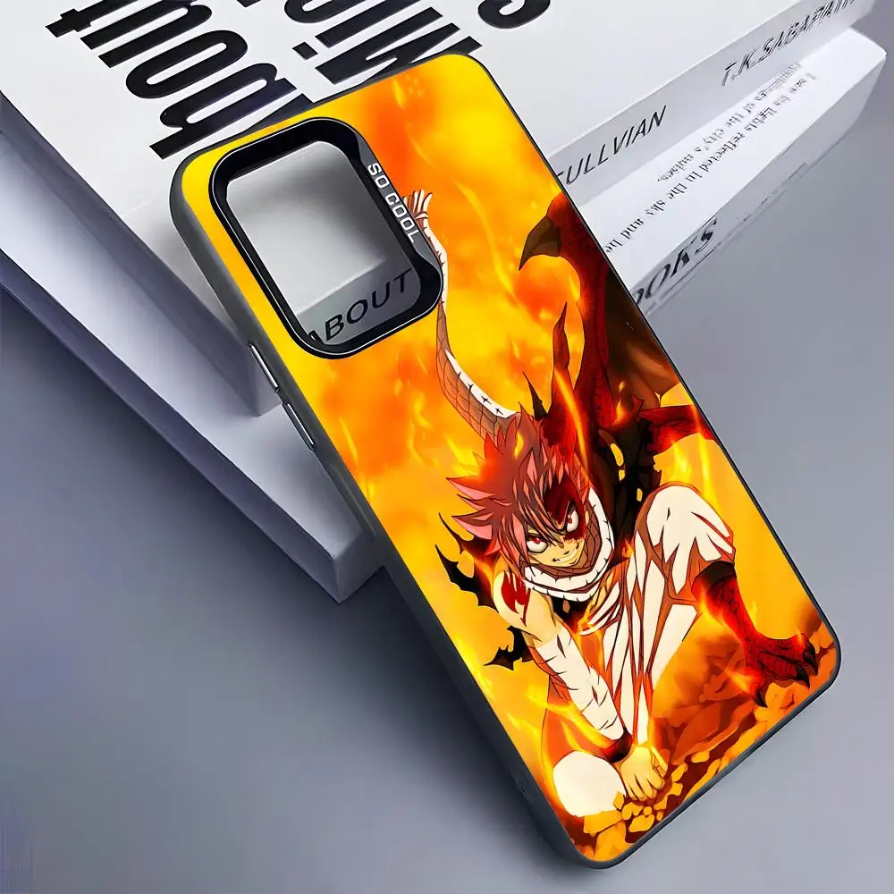 Fairy Tail Natsu Phone Case for Samsung Galaxy A57 56 55 54 52 37 36 35 34 27 26 25 17 16 5G Colorful Silver Cover