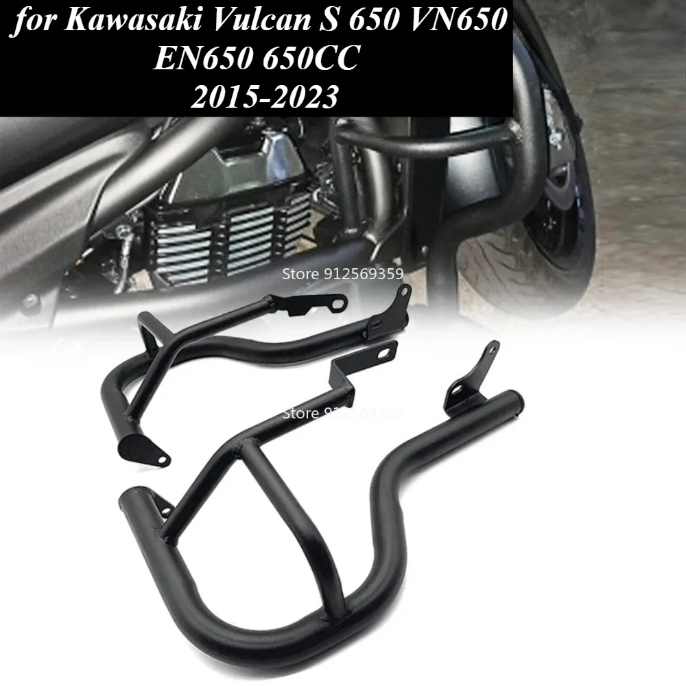 Fit for Kawasaki Vulcan S 650 VN650 EN650 650CC 2015-2023 Highway Engine Guards Protector Crash Bars Bumper Sissy Bar Motorcycle