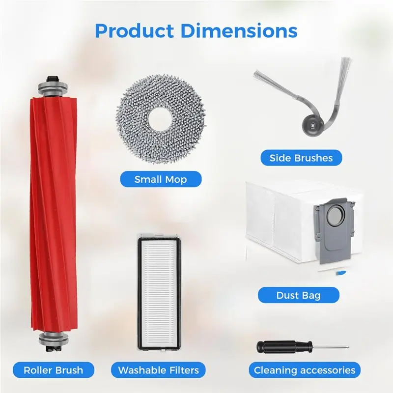 [NEWA66Z!】 Robot Vacuum Accessories Robot Vacuum Kit For Roborock Accessories