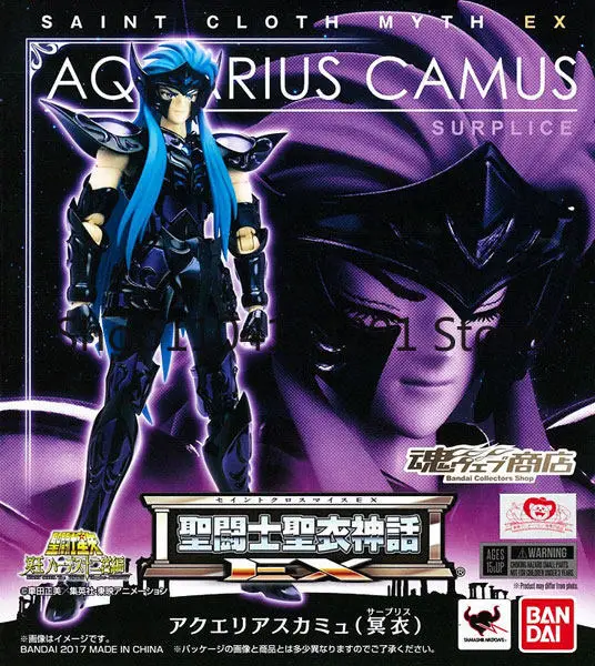 

Оригинальная коллекционная фигурка Bandai Saint Cloth Myth Saint Seiya EX Dark Saint Aquarius Camus, подарок на день рождения