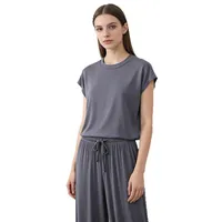 Modal Homewear set O-neck Tshirts short sleeves and Wide leg pants Loose sleepwear Casual streetwear suit all match - Image 4