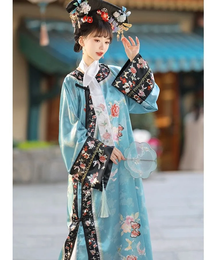Palace Style Hanfu Chinese Qing Dynasty Princess Daily Gorgeous Clothes Hanfu Women Vintage Traditional Clothing view 6