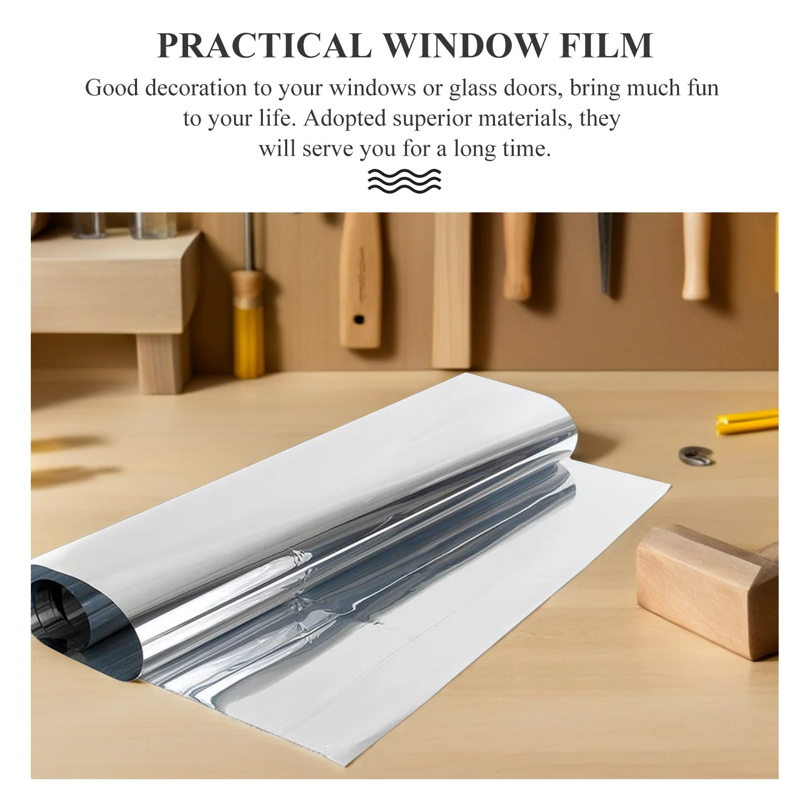 فيلم نافذة عازل للحرارة طريقة واحدة لون زجاجي للخصوصية غطاء ثابت مقاوم للماء للحماية من الشمس للمنزل والحمام