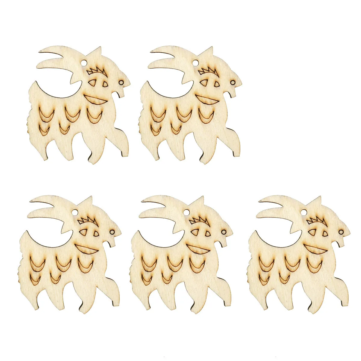 

10 Pcs Wood Chips Simulated Animal Slices Unfinished Ornaments Craft Supplies Sewing Accessories DIY Decorations
