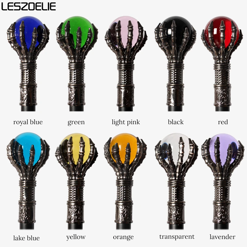 10 цветов, 93 см, роскошный хрустальный шар, трость для мужчин и женщин, модные трости со злыми когтями дракона для вечеринки, декоративная палка