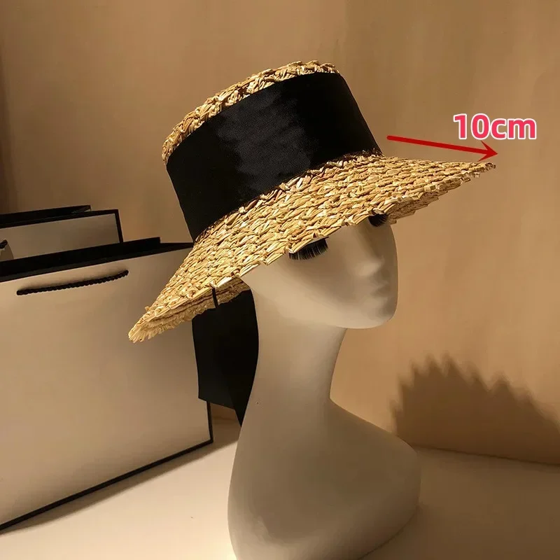Summer Wholesale Holiday Daily Shopping Pineapple Pattern Fancy Weave Lady Sun Cap Women Leisure Hat