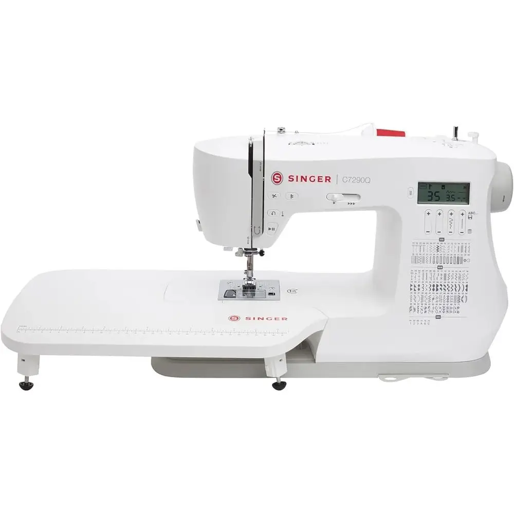 

Advanced C7290Q Sewing & Quilting Machine with Extension Table, 12 Pre-Set Stitches, 1-Step Buttonhole, Alphabet, LCD Display, a
