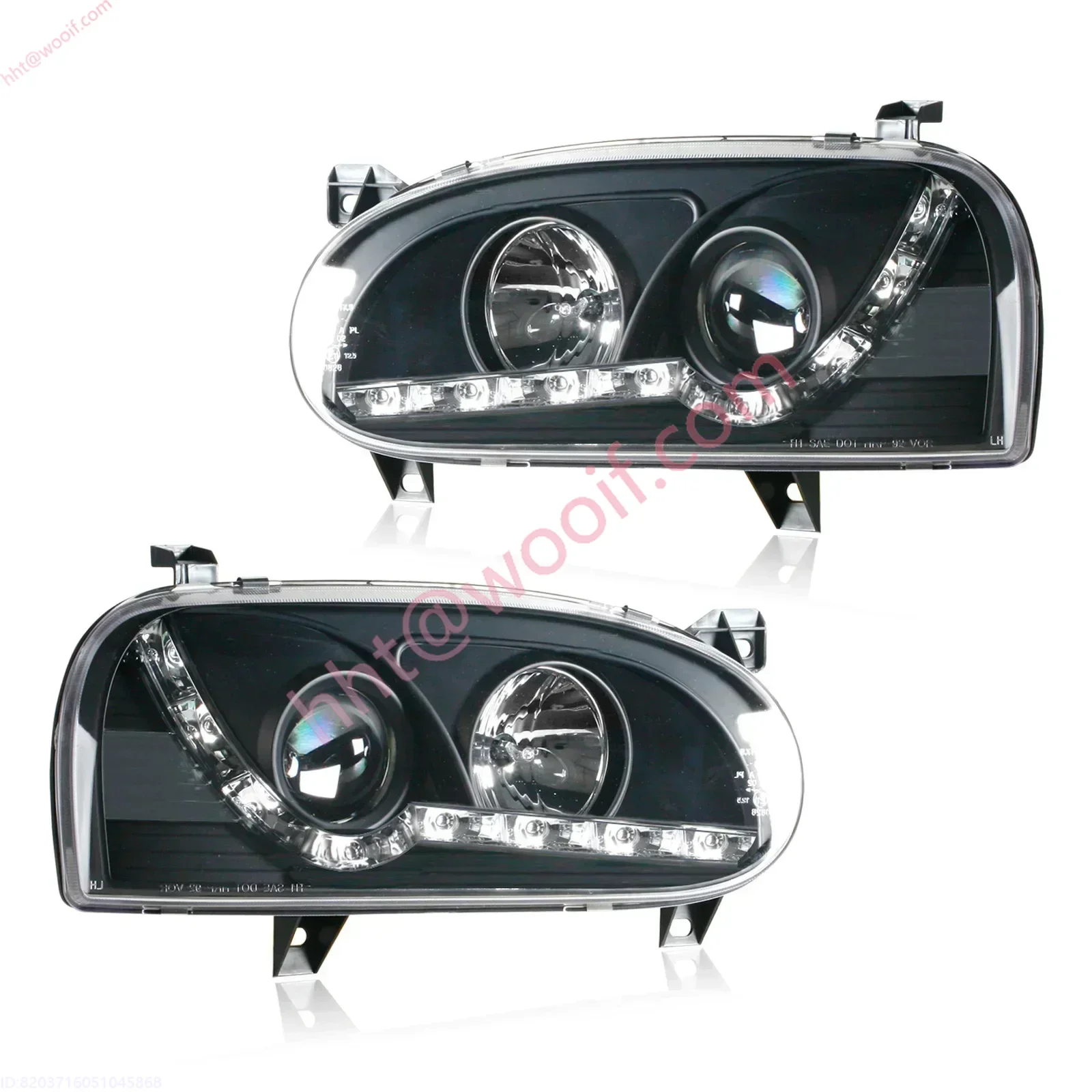 Winjet Factory Golf 3 Head Front Lamp light Headlights For  vw Golf 3 mk3 1992 1993 1994 1995 1996 1997