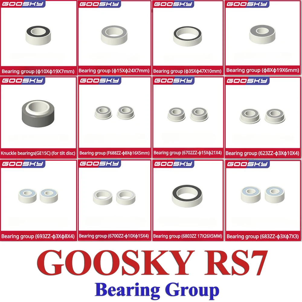 GOOSKY RS7 RC Model Helicopter Spare Parts Bearing Group