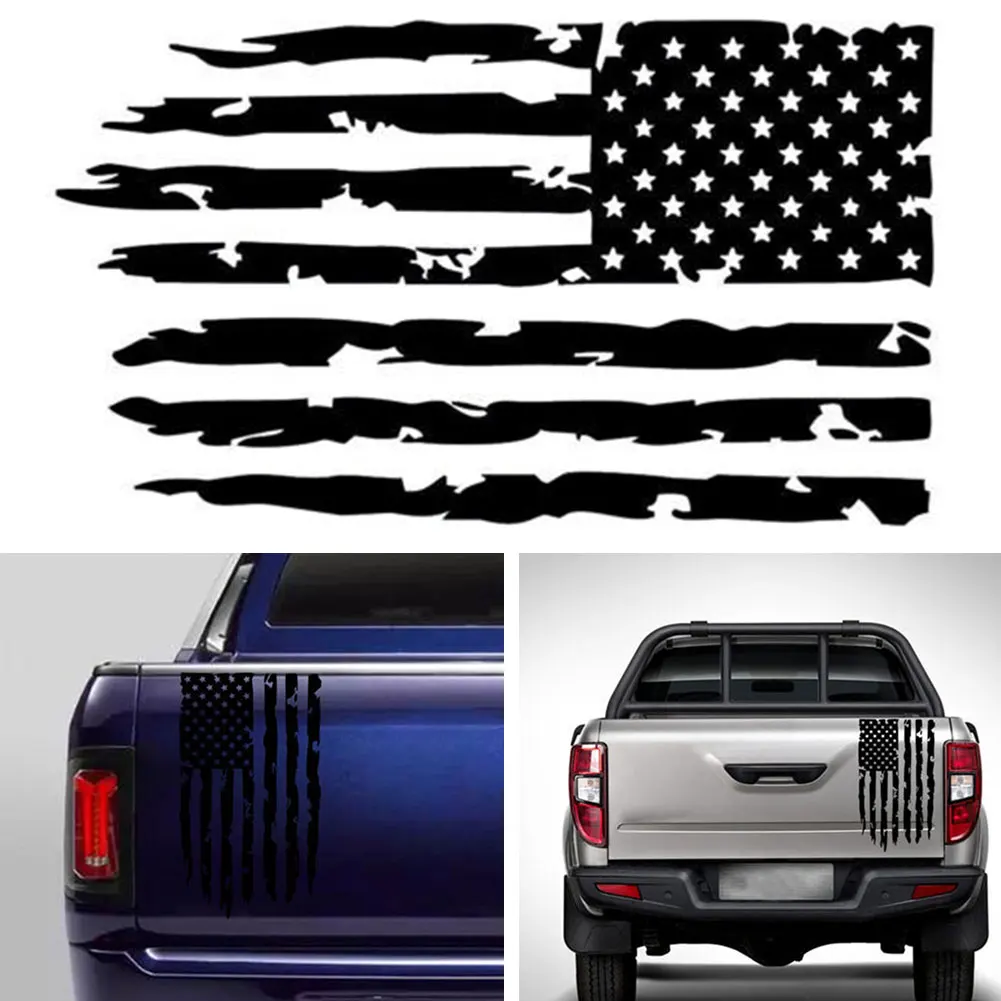 

High Quality Newest Brand New Decal Sticker Flag Removable Replacement Accessories Distressed Fits Most Trucks