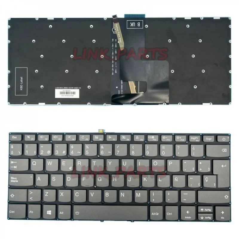 Nuevo reemplazo de teclado español latino para Lenovo IdeaPad 520S-14IKB tipo 80X2