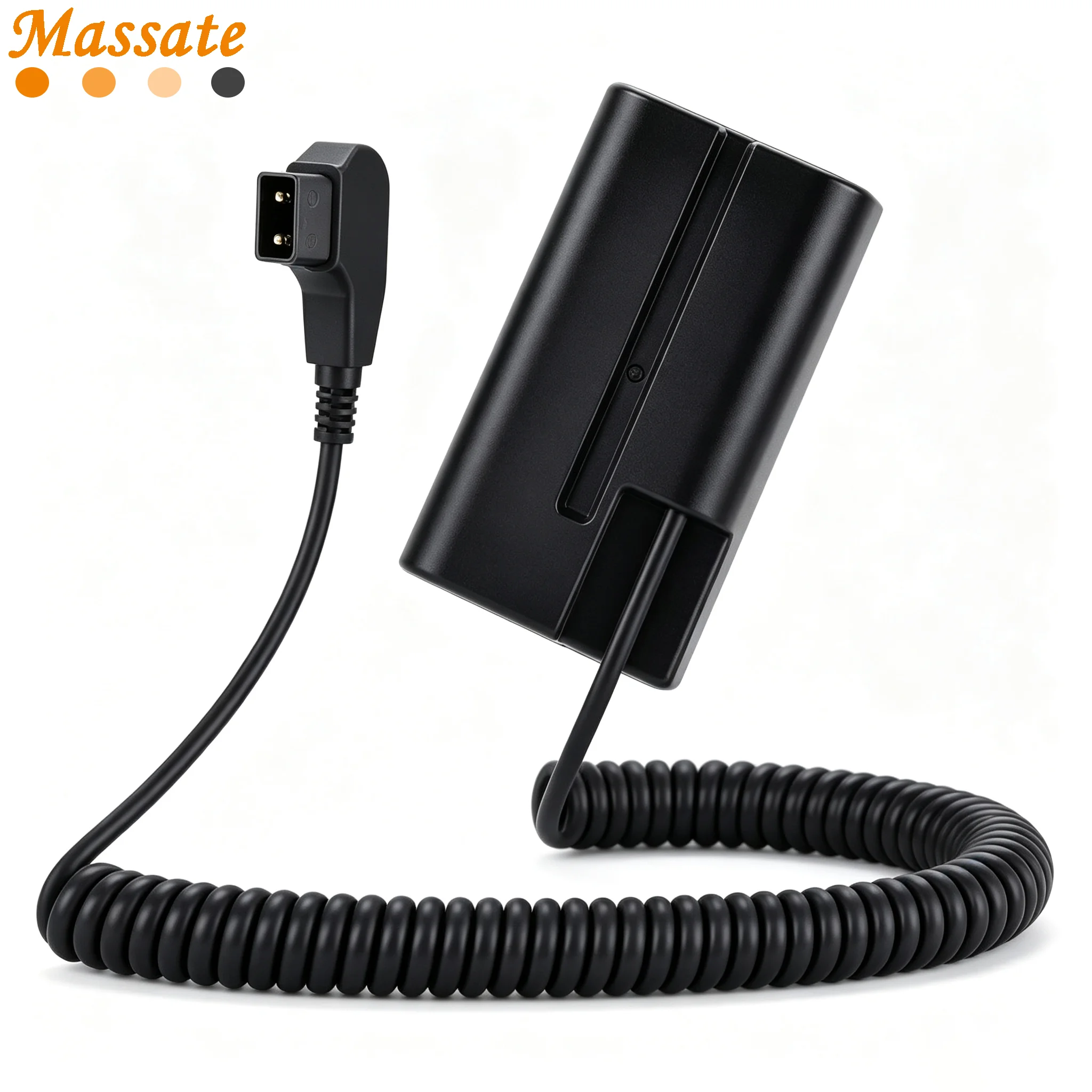 Massate D-Tap to NP-F550 NPF550 Dummy Battery for Sony NP-F550/770/570 NP-F970 Monitors LED Video Light Transmitter Receiver
