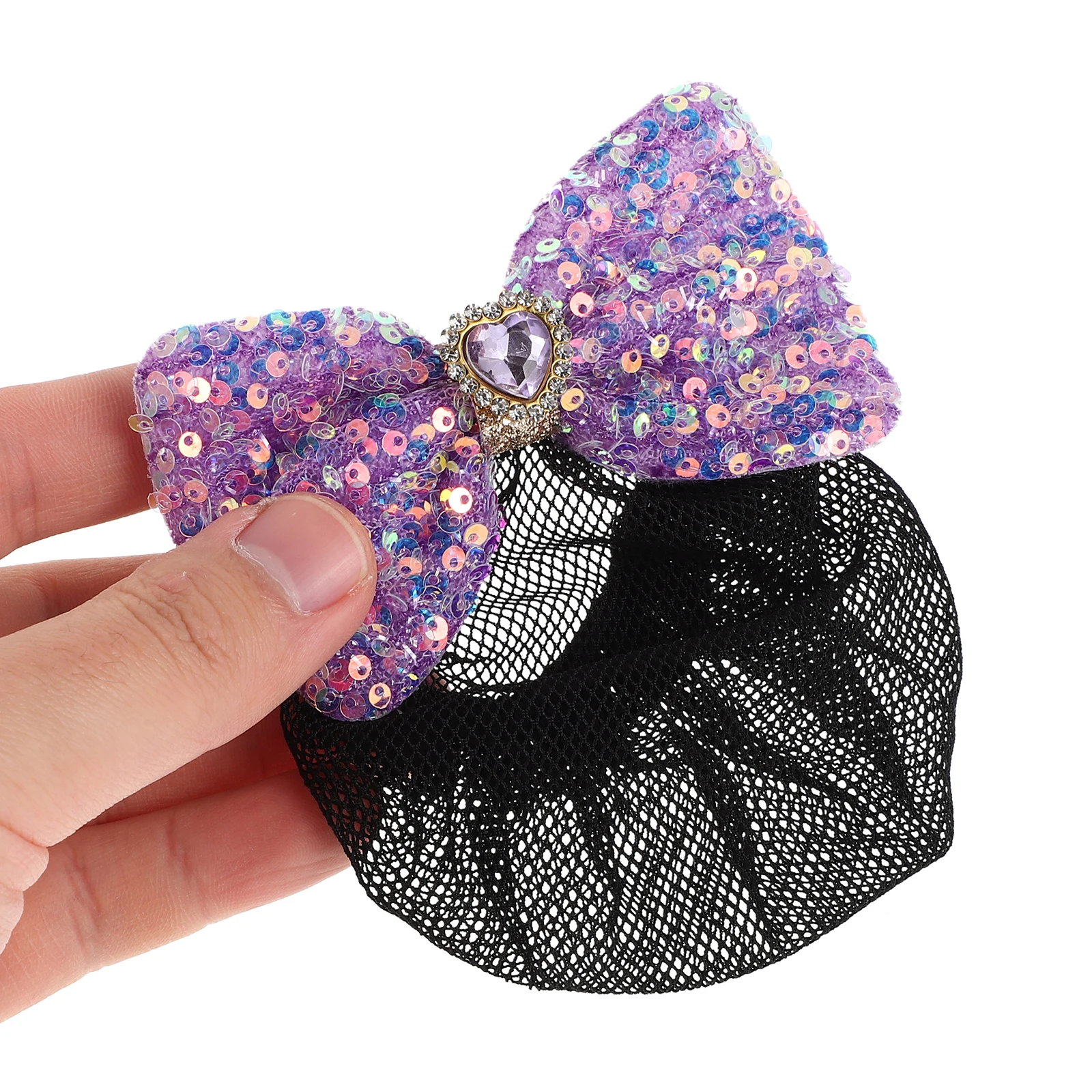 Redecilla para el Cabello con Lentejuelas para Niñas, para Ballet y Danza, Cubre Moños Colorido, Accesorios para el Cabello, Soporte Seguro para Clases y Recitales