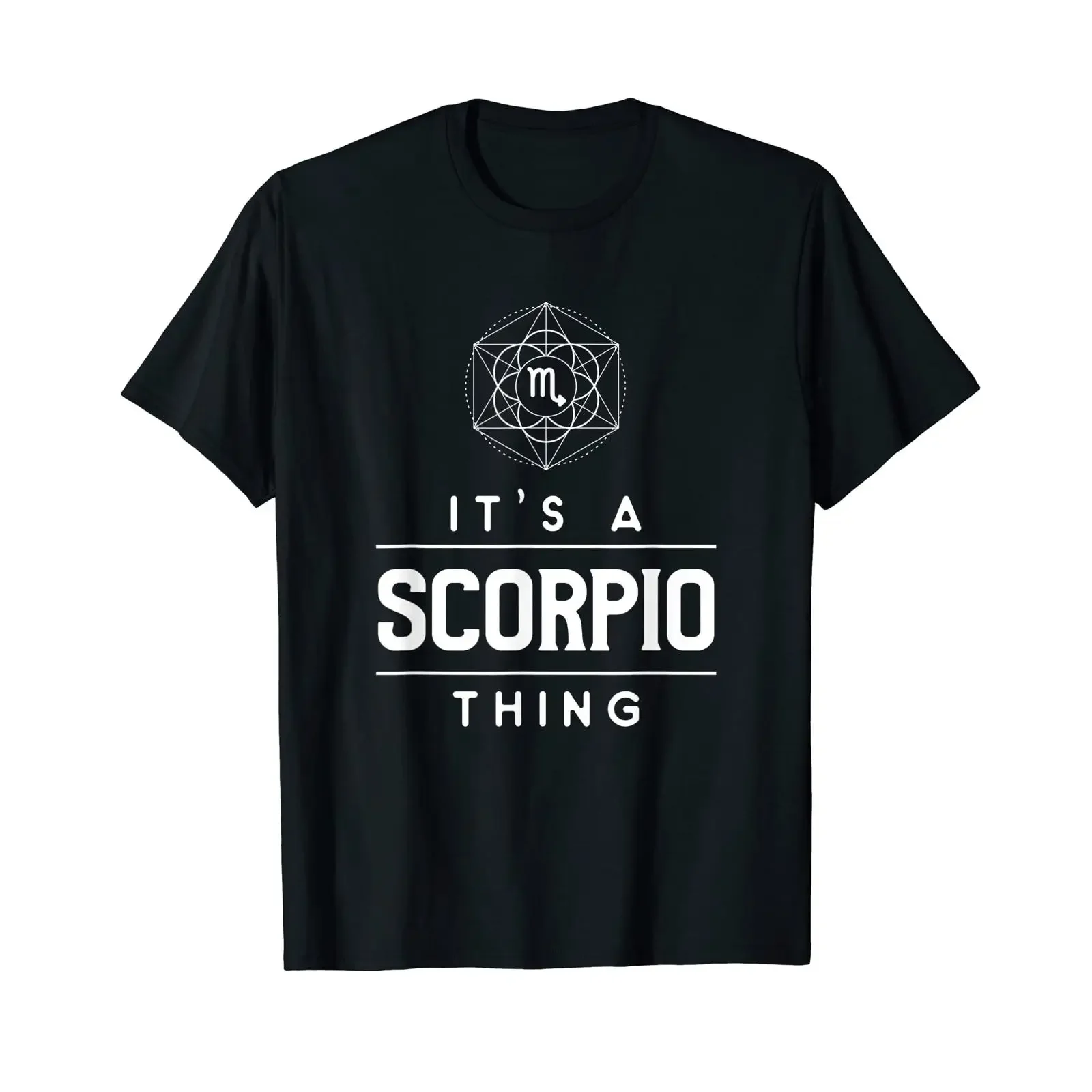 Camiseta Vintage Skorpion Schild: É uma Coisa de Escorpião - Estampa Gráfica Elástica e Versátil para Homens, Estilo Casual e Moderno