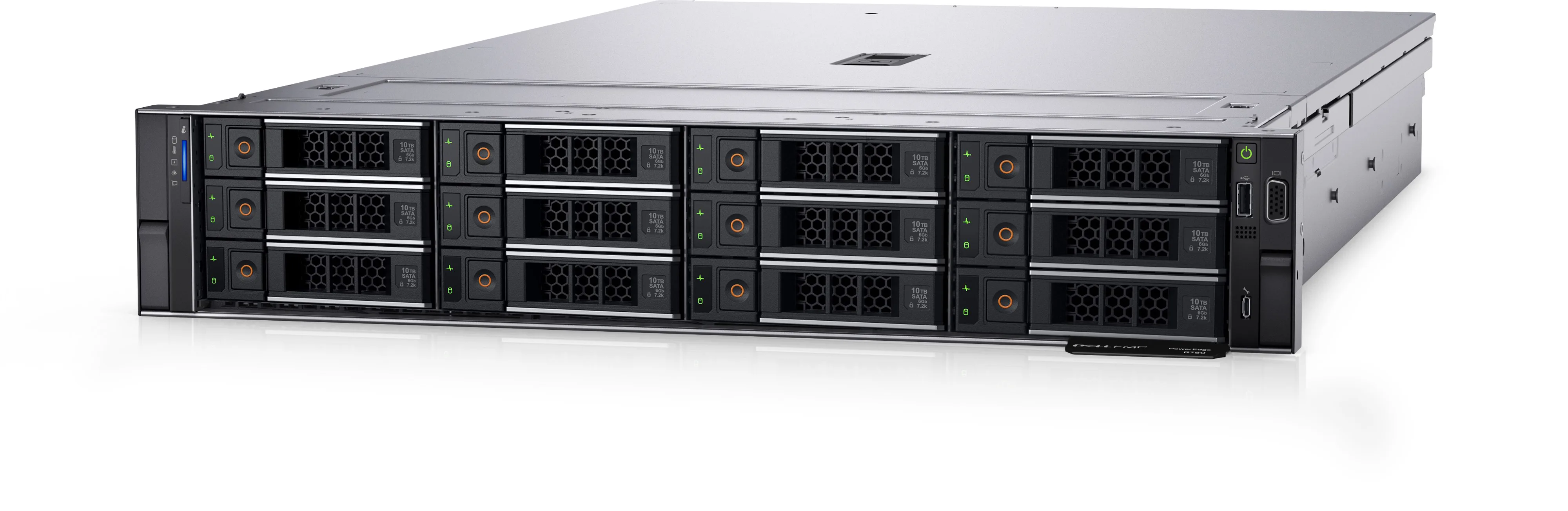 PowerEdge Xeon 실버 4310 프로세서, 480G SSD, 4x16GB 메모리, 2U 랙 서버, R750 재고