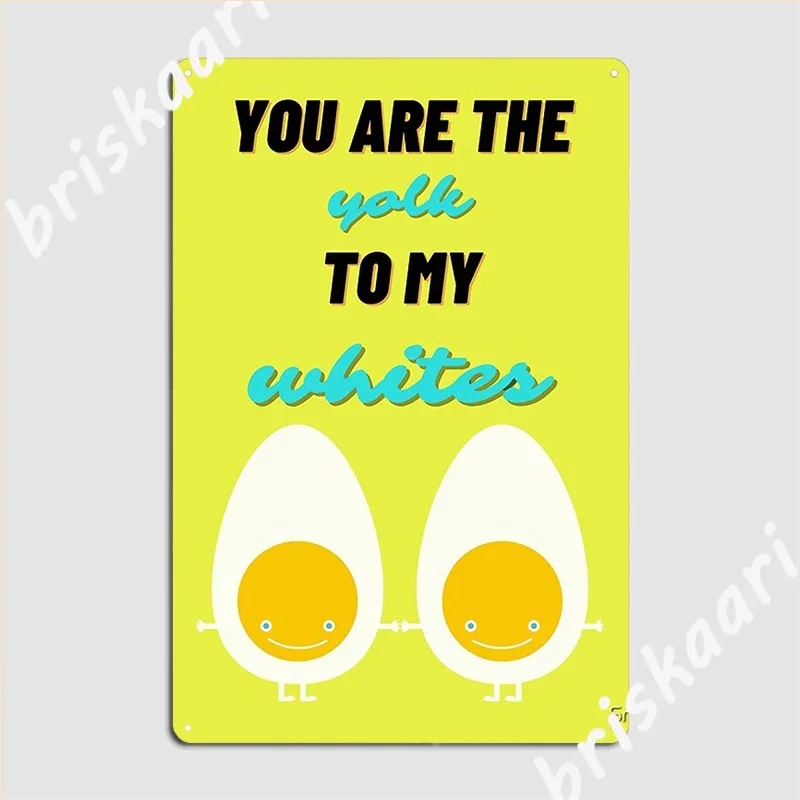 Partner Egg Design Metal Sign Cinema Kitchen Printing Bar Cave Wall Decor Tin Sign Posters