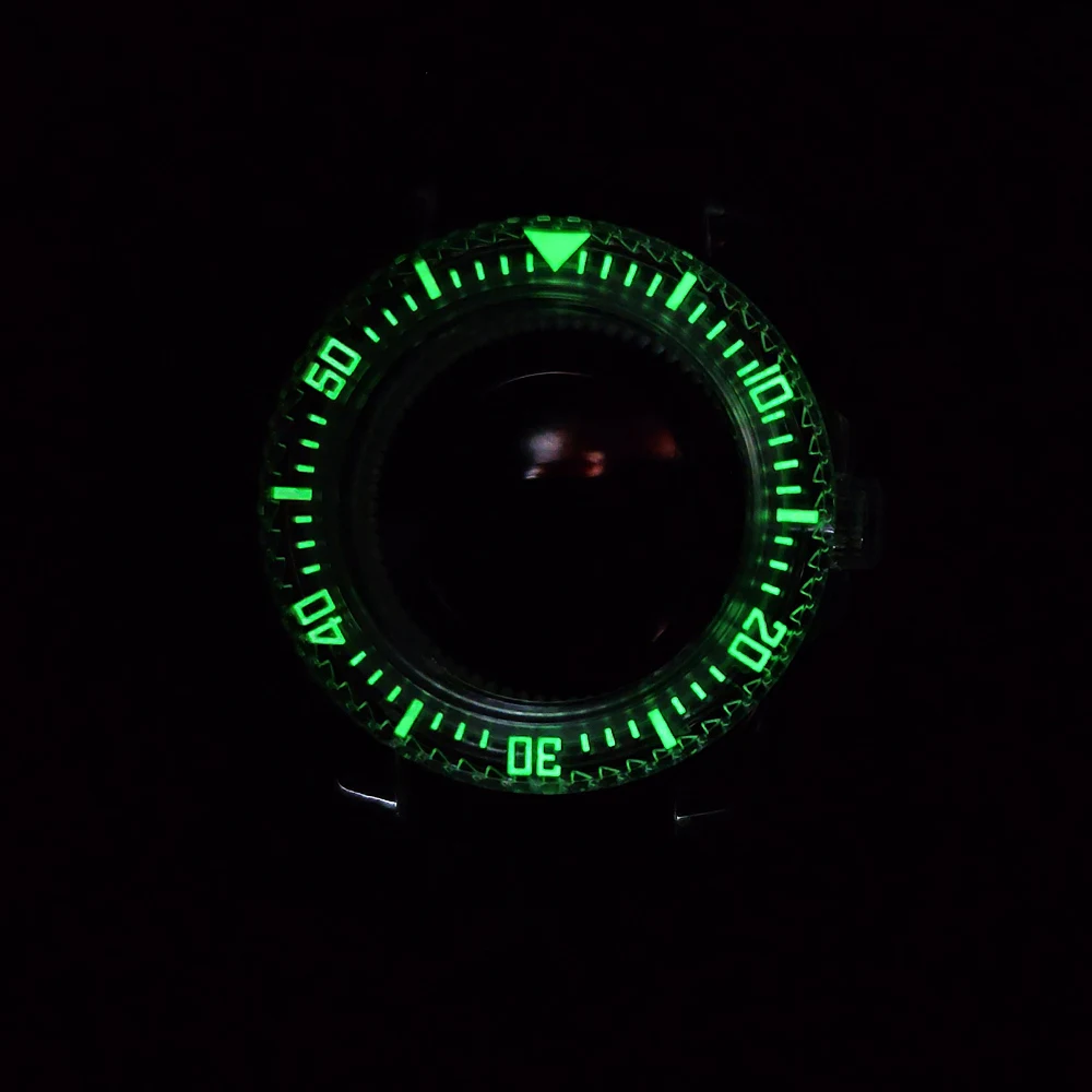 NH35 GMT 40,5mm Uhrengehäuse Herren Transparentes Gehäuse Passend für NH34 NH35 NH38 Uhrwerk Uhrenbox 20mm Uhrenarmband Uhrenzubehör – Detail 10