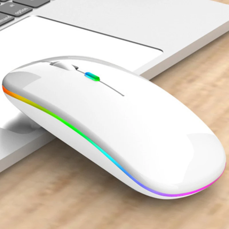 Wiederaufladbare kabellose Gaming-Maus, tragbar, ergonomisch, leise und magisch, geeignet für tragbare Computer, Tablets, IPAD-Telefone