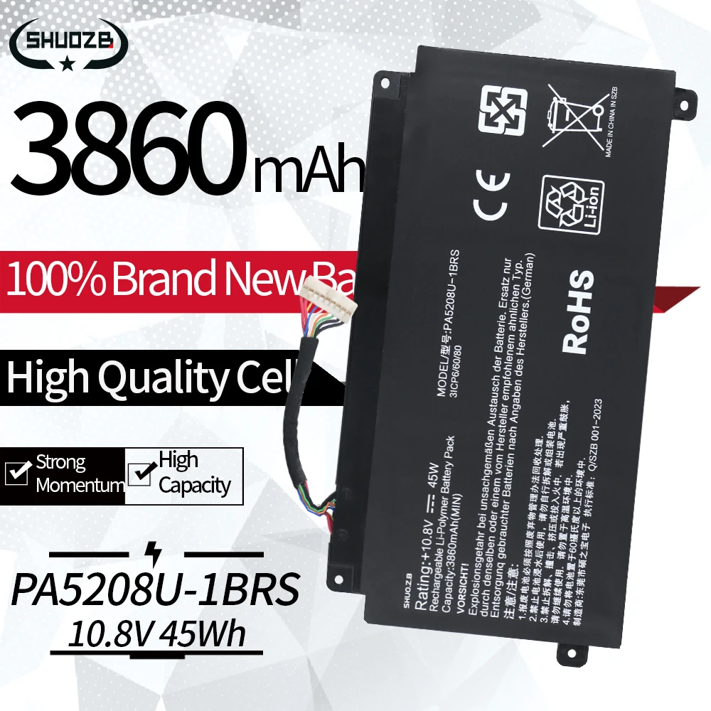 

PA5208U-1BRS PA5208U Battery for Toshiba Chromebook CB30 CB35 CB35-B3340 CB35-B3330 for Satellite 15 E45W P55W L55W-C 14 L40W-C