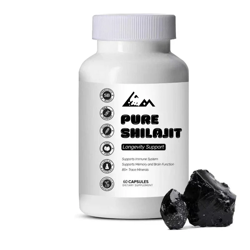 100% pure Shilajit, containing over 85 trace minerals and rich in Fulvic acid, Xilajit energy, and immune system supplements