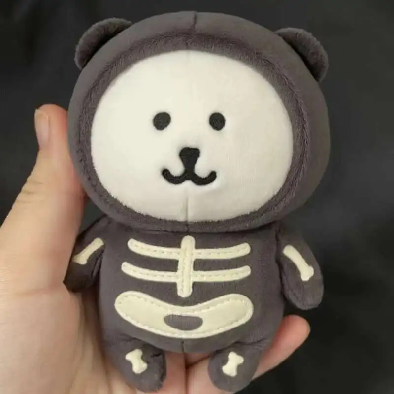 10-13cm Kawaii Pluszowy Niedźwiedź Nakrycie Głowy Zabawka Używająca Kapelusza DIY Samodezświetlająca Lalka Niedźwiedź Relaksujący Niedźwiedź Korea Japonia Popularny Niedźwiedź Żartobliwy