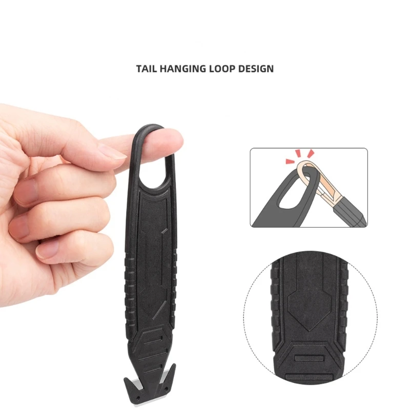 قاطع صندوق احترافي X6HB مع مكشطة وقبضة مريحة وقاطع أمان للمهام الصناعية للمكتب المنزلي