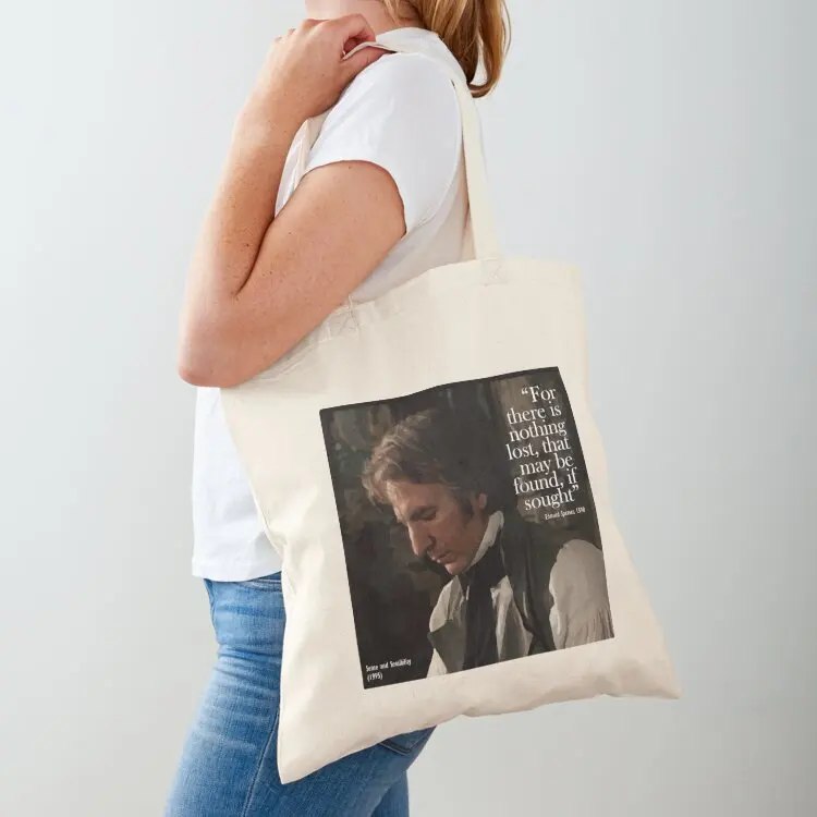 

Colonel Brandon - Alan Rickman (Sense and Sensibility, 1995) Tote Bag shopping bags foldable tote bag men's Big bag