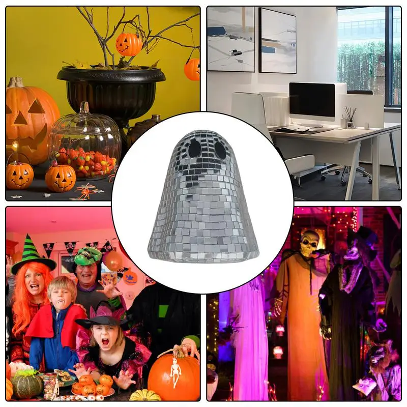 

Дискотека, милая скульптура призрака, настольная статуя, украшения для дома, аксессуары, художественные поделки на Хэллоуин