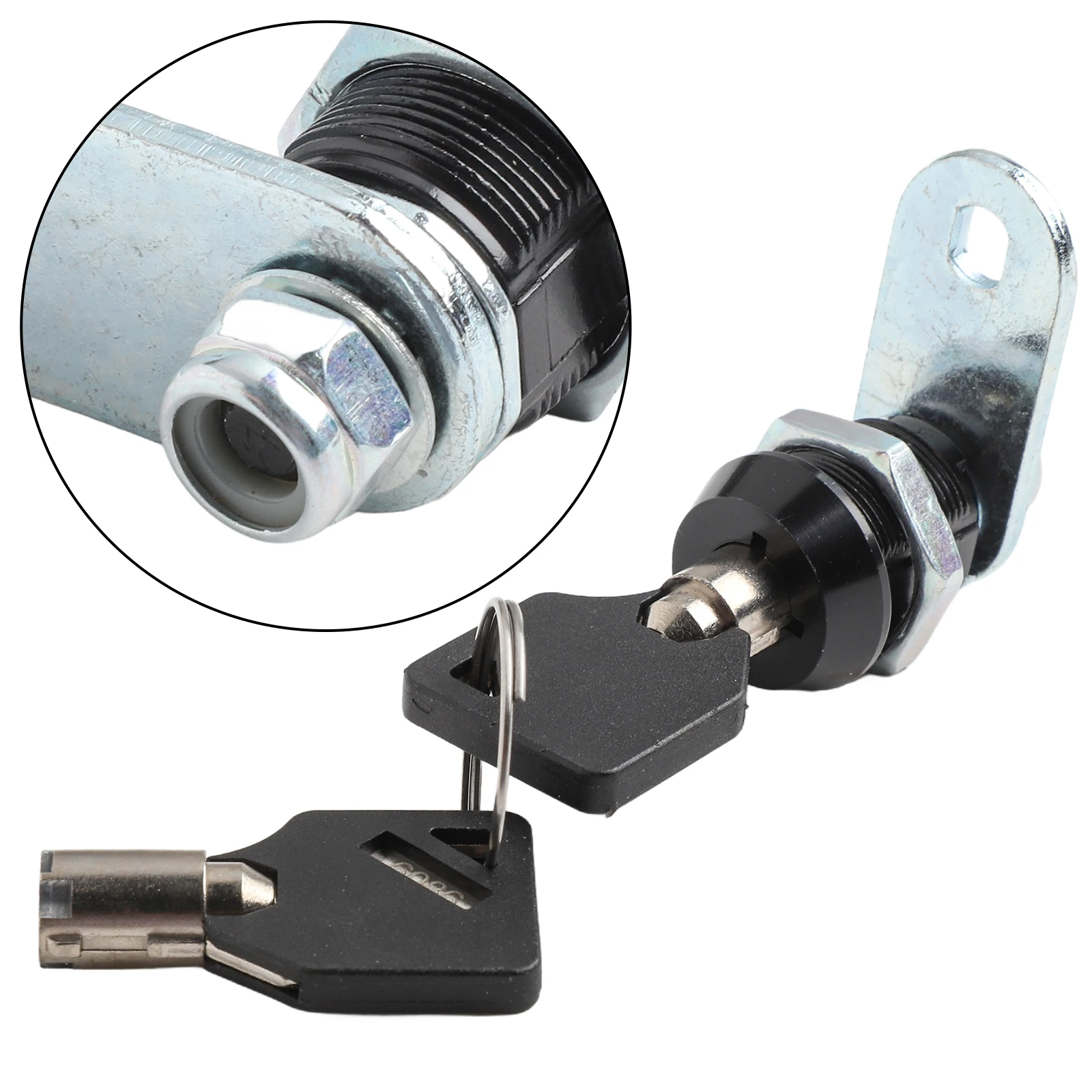Keys Cam Lock Zinc Alloy Furniture Lock Locker Lock 2 Pieces 90 Degrees Alike Mailbox Drawer Cabinet Desk Turn