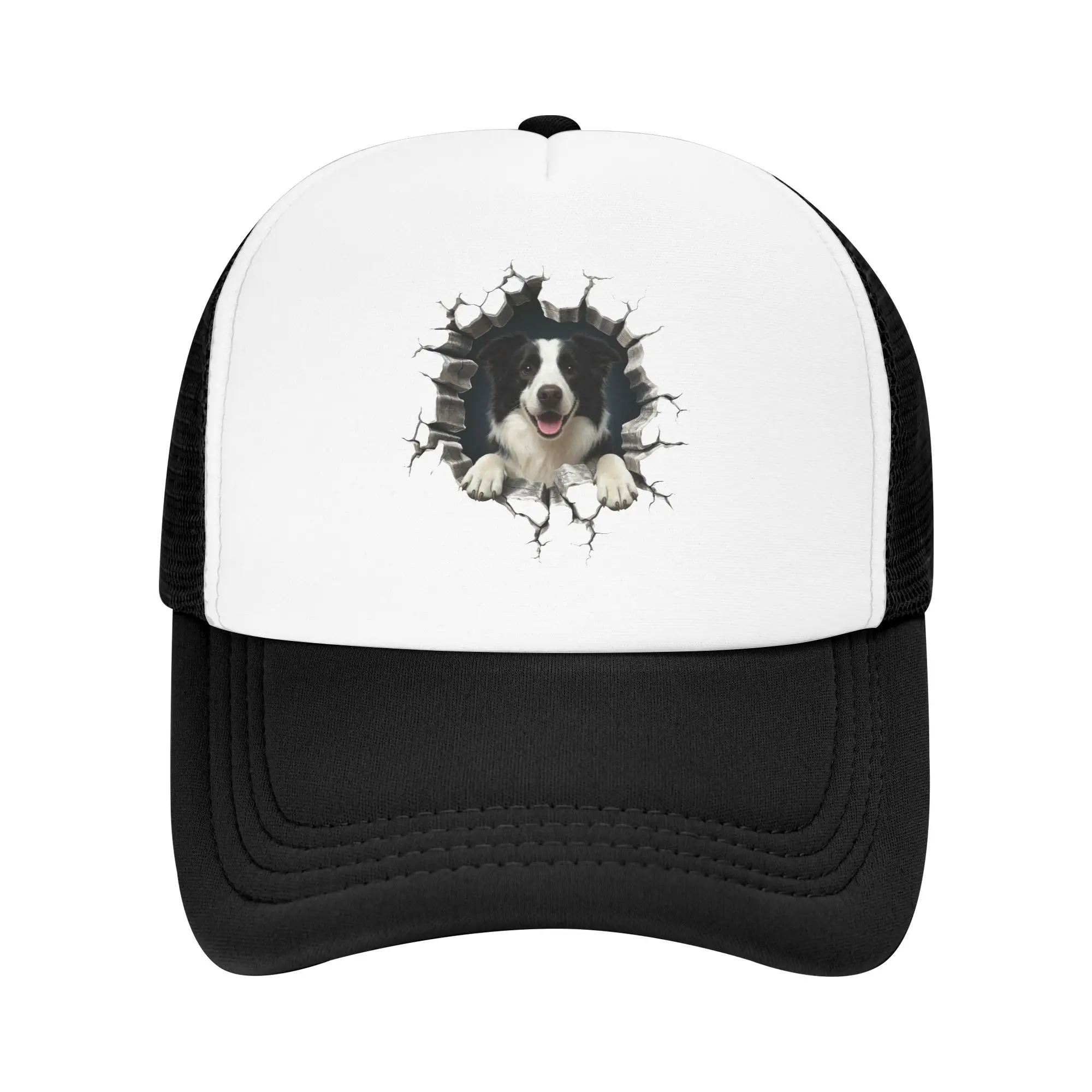 Gorra de béisbol clásica unisex Breaking Through Border Collie, gorra de béisbol ajustable para amantes de los perros, para hombres y mujeres, para actividades al aire libre