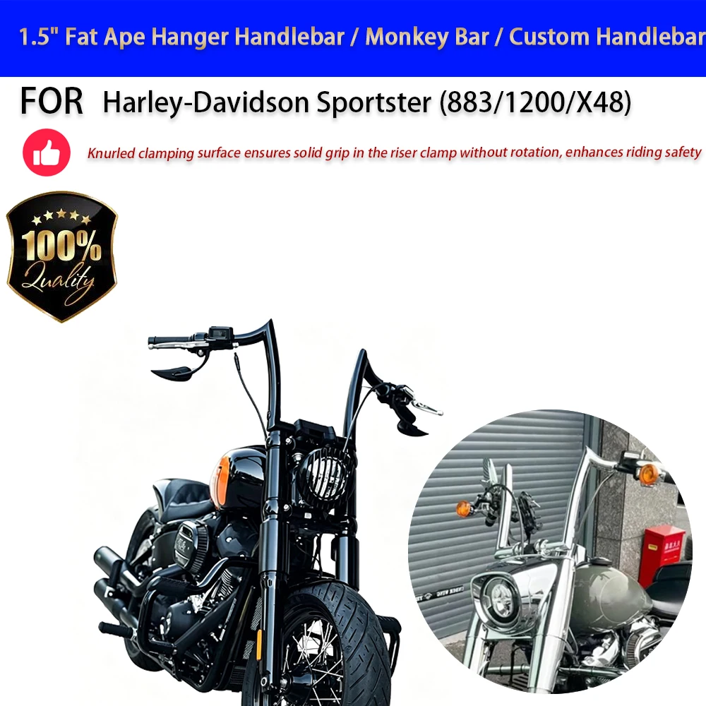 For Harley 883 1200 X48 Street Bob Fat Boy Breakout 1.5