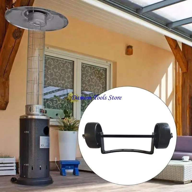 

57BE 23x6,5 см/9x2,56 дюйма Универсальные подвижные колеса для уличных обогревателей, запасная часть, набор подвижных колес для