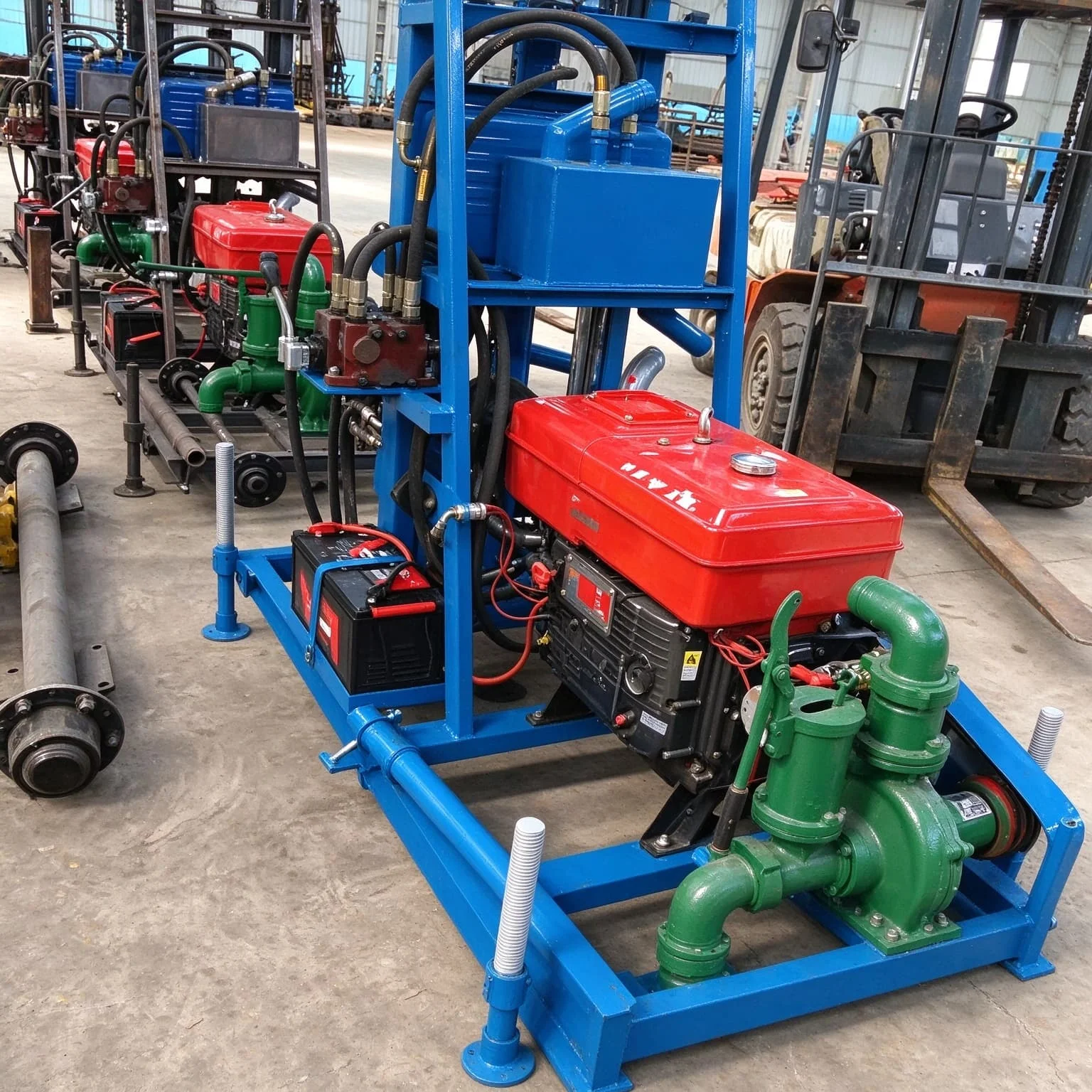 Farm Water Well Drilling Rig Lightweight Hydraulic 100m Depth Rotary for Rural Farm Water Well Irrigation Borehole Rig