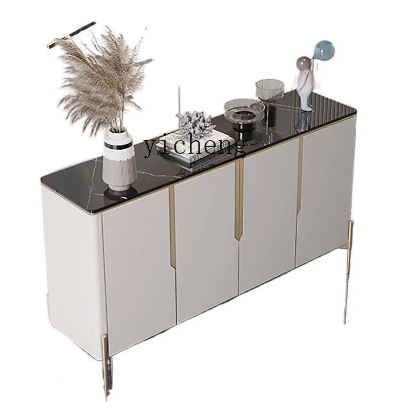 

ZC Marble Entrance Cabinet Modern Minimalist Sideboard Cabinet Minimalist Hall Cabinet Home Shoe Cabinet