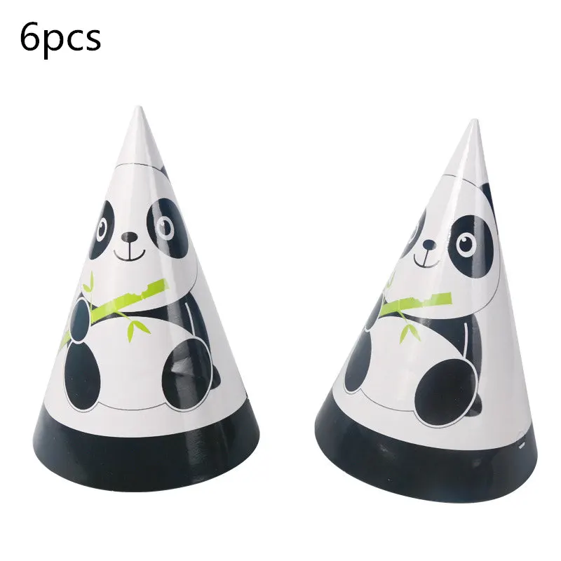 Panda-Partydekorationen, Zubehör, alles Gute zum Geburtstag, Banner, Luftballons, Panda-Teller, Tasse, Tischdecke, Kuchendeckel, Geschenktüten, Babyparty – Detail 9