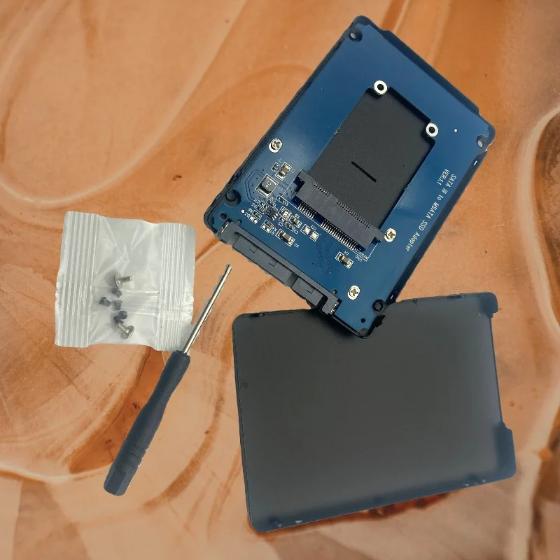 NEW mSATA to SATA Protocol SSD Converter Metal Enclosure mSATA Hard Disk Box To SATA3.0 Port 2.5 inch Adapter Card for PC Laptop